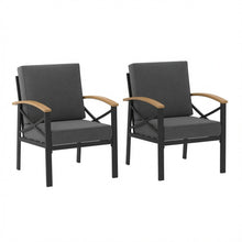 Load image into Gallery viewer, Outdoor Patio Armchair, All Weather (Set of 2)
