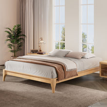 Load image into Gallery viewer, Solid Dry Bamboo Platform Bed Frame, With Slat Support
