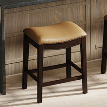 Load image into Gallery viewer, Modern Stool &amp; Nail Head Detailing
