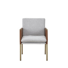 Load image into Gallery viewer, Upholstered In Fabric Dining Arm Chair - Light Gray
