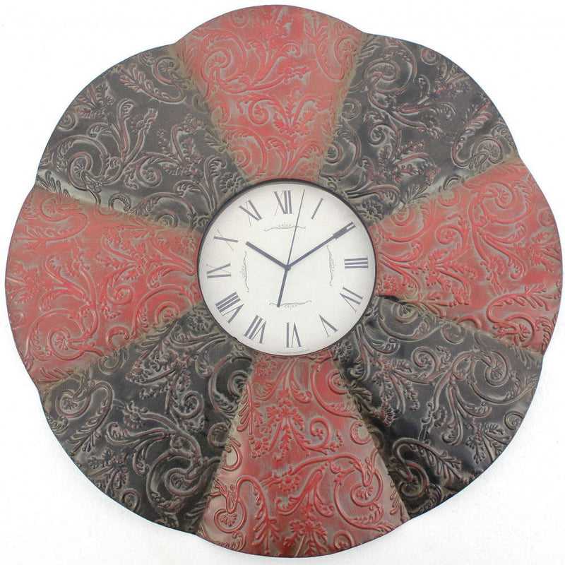 Novelty Analog Wall Clock - Red / Black