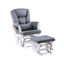 Load image into Gallery viewer, Upholstered Glider Chair With Ottoman
