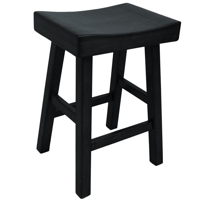 Backless Counter Height Bar Chair - Black