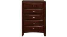 Load image into Gallery viewer, Solid Wood Five Drawer Chest - Espresso
