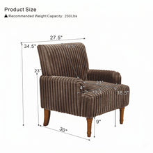 Load image into Gallery viewer, Accent Comfortable Upholstered Armchair For Living Room
