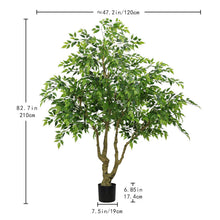 Load image into Gallery viewer, Artificial Banyan Tree With A Trunk And Lifelike Leaves, For Indoor And Outdoor Use - Green
