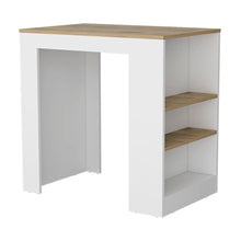 Load image into Gallery viewer, 36" Wood Kitchen Island With Storage - Beige / White
