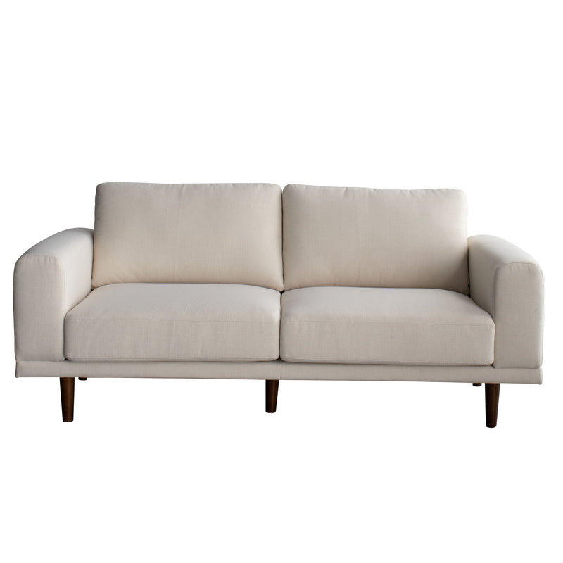 79" Fabric Solid Wood Sofa - Beige