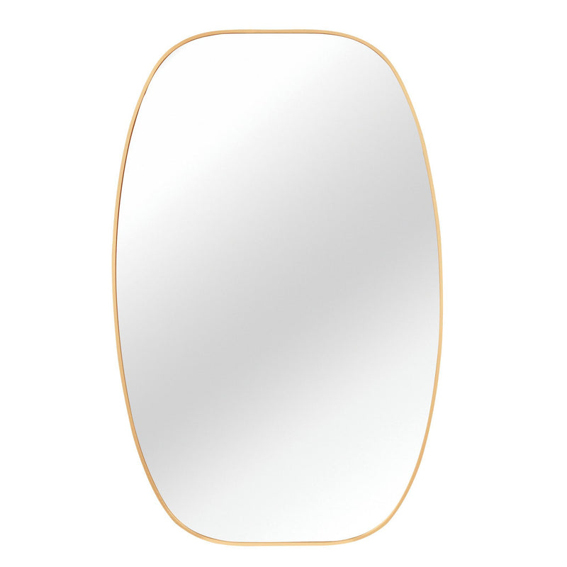 Aluminum Oval Framed Bathroom Vanity Mirror (756122) - Gold