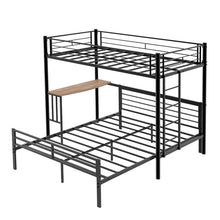 Load image into Gallery viewer, Bunk Bed With Built In Desk &amp; Guardrail Frame
