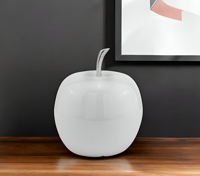 Decorative Apple Tabletop Sculpture (383764) - White