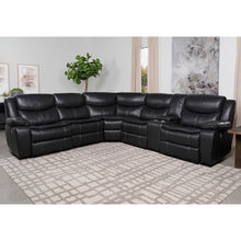 Load image into Gallery viewer, Salerno - Upholstered Power Reclining Sectional Sofa - Dark Gray
