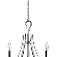 Load image into Gallery viewer, Candle Style Five Light Metal Dimmable Chandelier - Nickel
