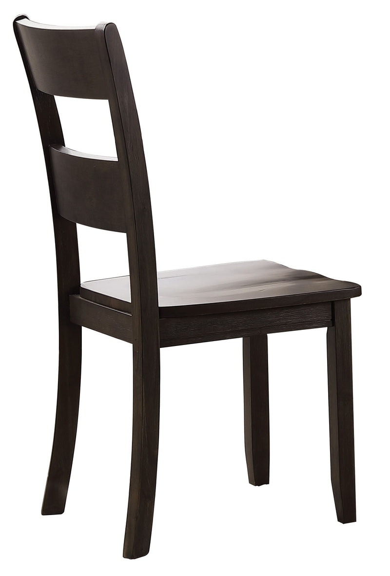 Wood Ladder Back Dining Side Chairs (Set of 2) - Walnut