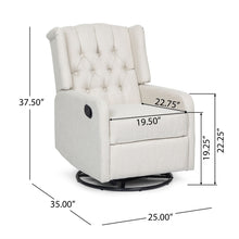 Load image into Gallery viewer, Classic Design, Manual Recliner Chair With 360 Degree Swivel
