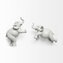Load image into Gallery viewer, Elephant Decorative Wall Sculpture - White
