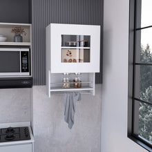 Load image into Gallery viewer, Laminate Wall Mounted China Cabinet With Single Shelf - White
