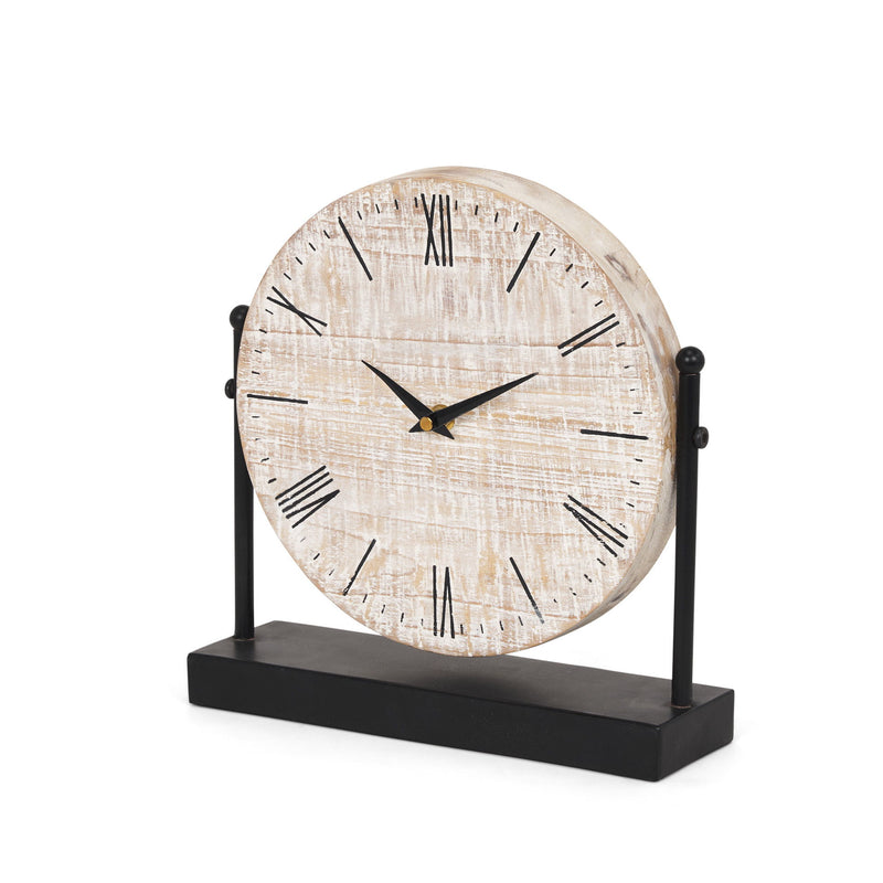 Analog Square Wall Clock - Black