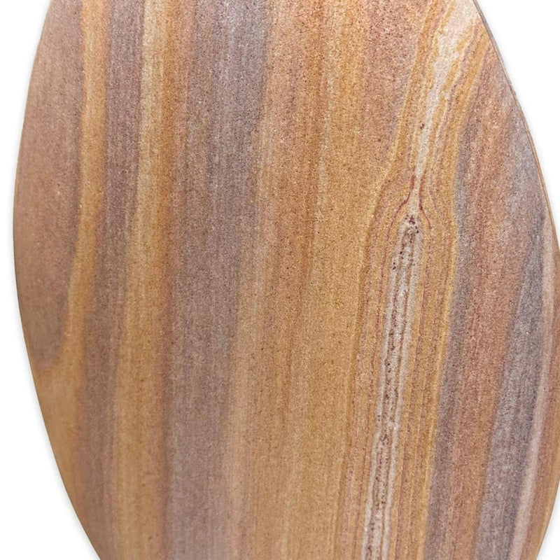 Stoneware Oval Table Vase - Taupe