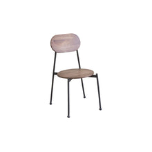 Load image into Gallery viewer, Metal Wood King Louis Back Dining Side Chairs (Set of 2) - Brown
