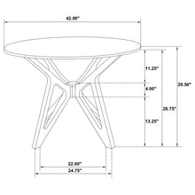Load image into Gallery viewer, Barlow - 5 Piece Round Dining Set With Chairs - Walnut
