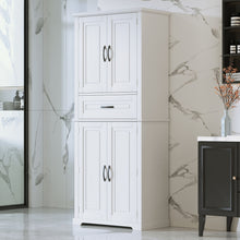 Load image into Gallery viewer, Bathroom Storage Cabinet With Multifunctional Storage Space, Drawer With Slide Rails, Adjustable Shelf

