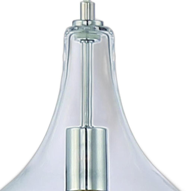 Candle Style Metal Dimmable Chandelier With Shades - Silver