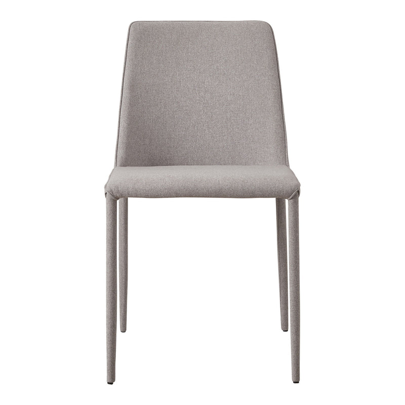 Upholstered Fabric Dining Side Chairs Without Arms (Set of 2) - Light Gray