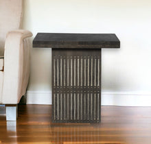 Load image into Gallery viewer, Solid Wood Square End Table - Antique Brown
