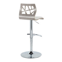 Load image into Gallery viewer, Folia - Contemporary Adjustable Barstool With Swivel With Rounded T Footrest (Set of 2)

