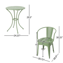 Load image into Gallery viewer, Ambrosia - 3 Piece Bistro Set With Leaf Motifs Top And Seat
