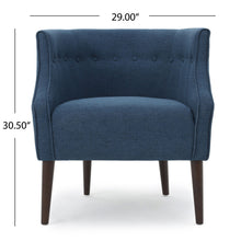 Load image into Gallery viewer, Contemporary Upholstered Club Chair With Button Tufting

