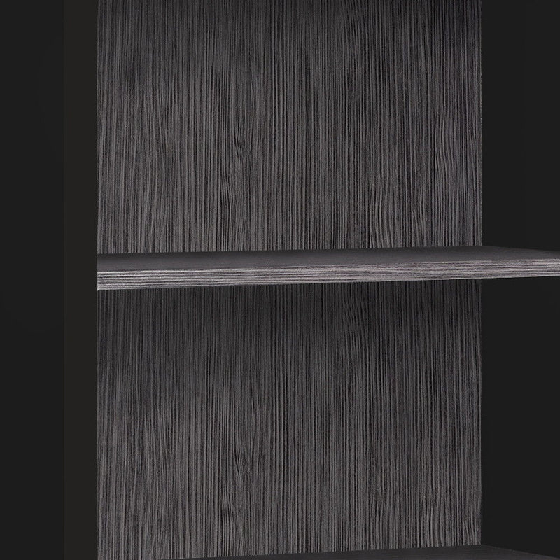 Adjustable Four Tier Bookcase - Black / Gray