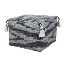 Load image into Gallery viewer, Cotton Ottoman Square - Gray
