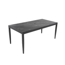 Load image into Gallery viewer, Outdoor Modern Patio Dining Table, Post Tapered Legs, Weatherproof &amp; Rust Free
