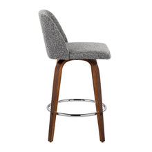 Load image into Gallery viewer, Toriano - Mid-Century Modern Fixed Height Counter Stool With Round Footrest (Set of 2)
