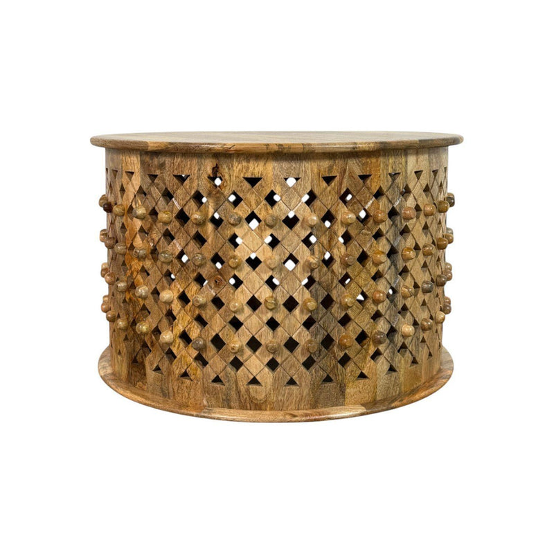 Round Drum Coffee Table (745562) - Natural