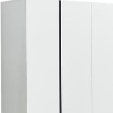 Load image into Gallery viewer, 74" Four Door Four Drawer Combo Dresser - White And Black
