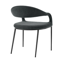 Load image into Gallery viewer, Upholstered Polyester Open Back Dining Room Arm Chairs (Set of 2) - Gray
