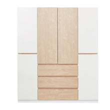 Load image into Gallery viewer, 75" Six Door Three Drawer Combo Dresser - White And Natural

