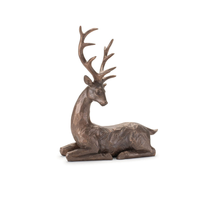 Poly Deer Figurine (Set of 2) - Brown