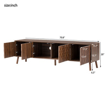 Load image into Gallery viewer, TV Stand With Soft Closing Hinges And Cable Management - Walnut
