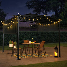 Load image into Gallery viewer, Outdoor Patio Pergola Gazebo - Steel Frame Sun Shelter With Retractable Canopy
