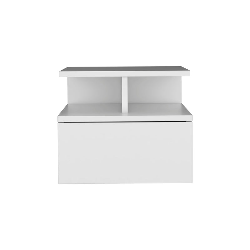 Wood One Drawer Nightstand (518159) - White