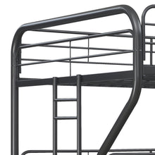 Load image into Gallery viewer, Furniture   Triple Bunk Bed, FULL/Twin/FULL, black
