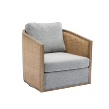 Load image into Gallery viewer, Barrel, Comfy Round Accent Sofa Chair With 360 Degree Swivel, Leisure Arm
