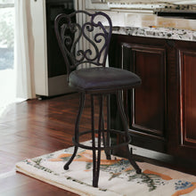 Load image into Gallery viewer, Iron Swivel Counter Height Bar Chair - Espresso
