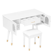 Load image into Gallery viewer, Wood Vanity Table - White
