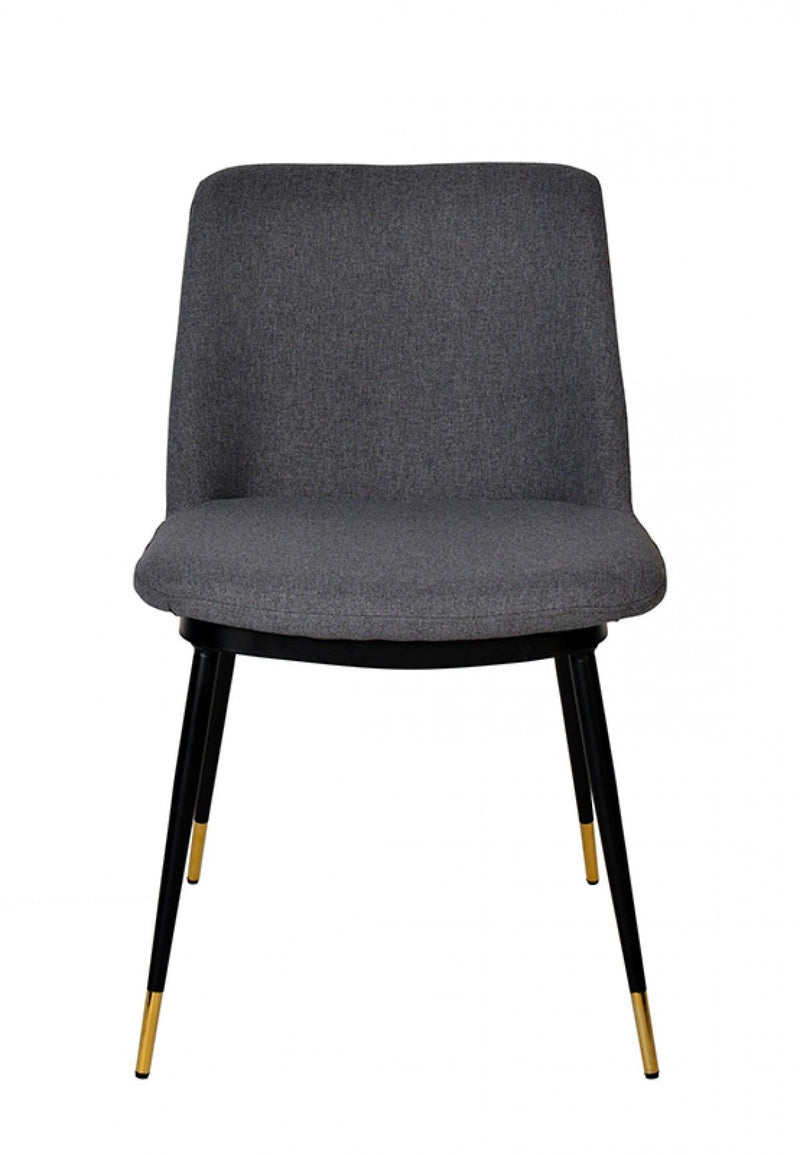Dining Chairs (Set of 2) - Gray / Black