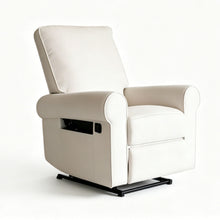 Load image into Gallery viewer, Manual Button Armchair Sofa With 360 Degree Rotation - White
